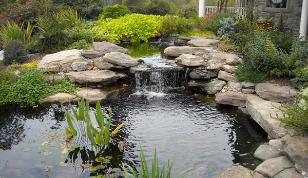 Декоративный водопад на садовом участке – как сделать своими руками (декоративный, водопад, садовый, участок, верхнем ярусе) верхнем ярусе