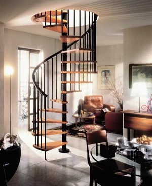 Винтовая лестница на второй этаж своими руками – фото и видео (винтовой, лестница, втора, этаж, фото) этаж