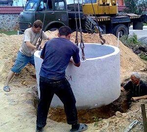 Бетонные кольца для колодца – какими бывают, фото (бетонный, кольцо, колодец, фото, кольца колодца) кольцо