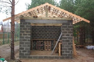 Двускатная крыша для гаража - описание этапов монтажа (двускатный, крыша, гараж, описание, монтаж) монтаж