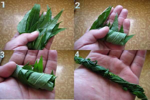 Ферментация иван-чая: скручивание листьев вручную