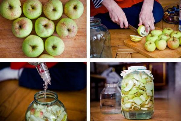 Приготовление настойки из яблок