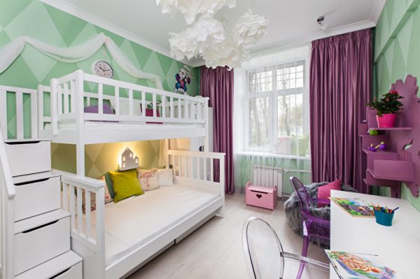 дизайн комнаты для двоих детей