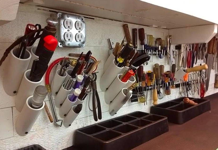 система хранения инструментов в гараже