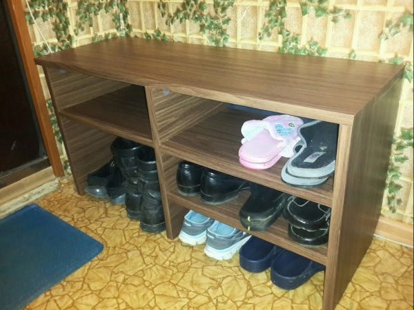 полка для обуви из старого шкафа